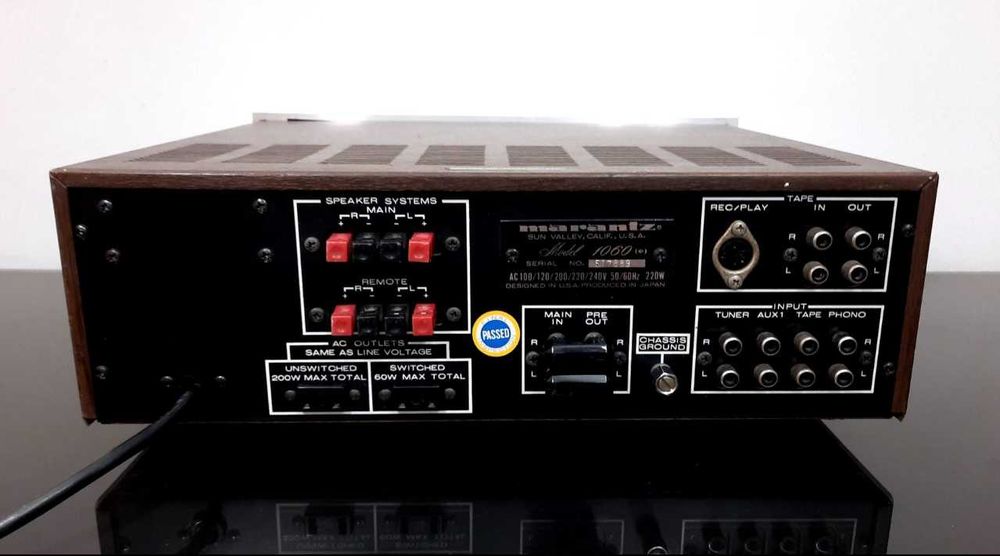 Marantz - Modelo 1060 - Amplificador integrado de estado sólido