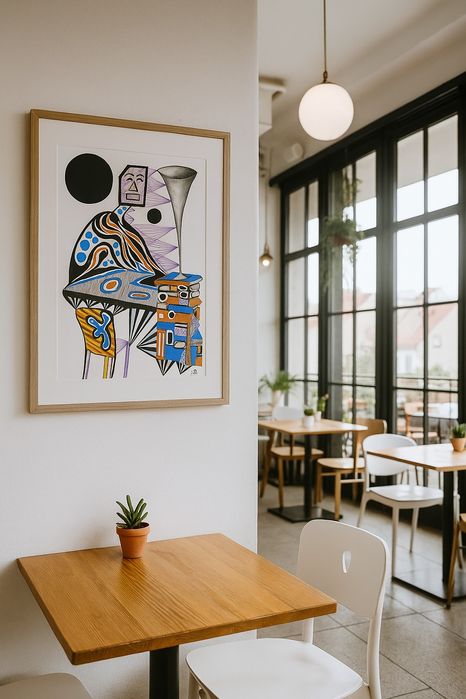 Авторские картины на бумаге. Абстракция