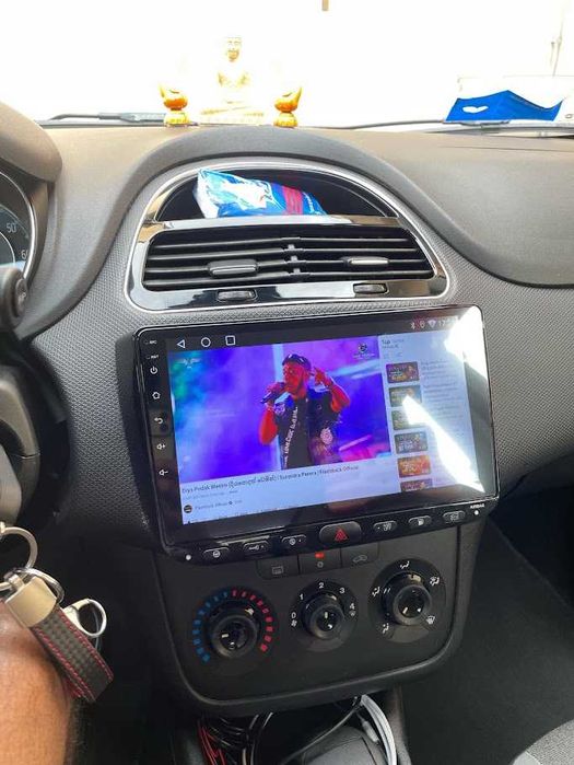 Rádio 9" Android Fiat Linea Punto EVO 2012 a 2015 CarPlay Android Auto 2/32GB (novo)