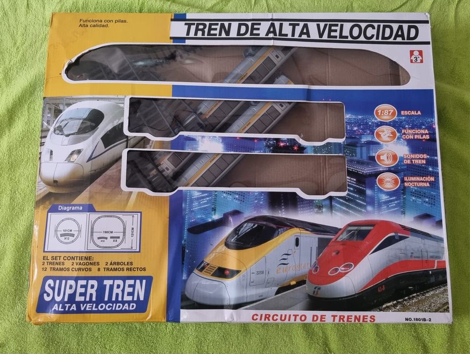 Pista de Comboios para peças