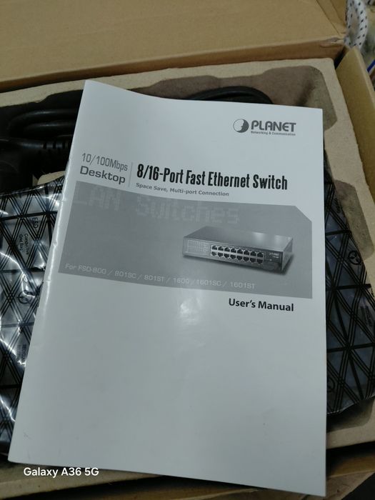 Switch 10/100mbs fsd1600 PLANET