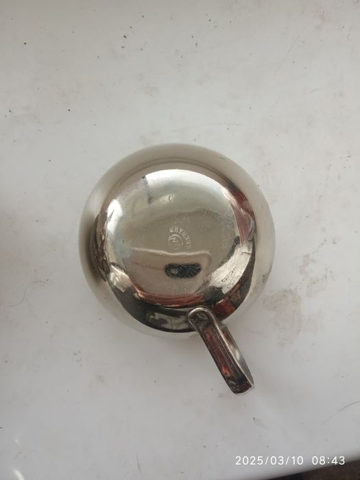 Подстаканник с блюдцем из нержавейки