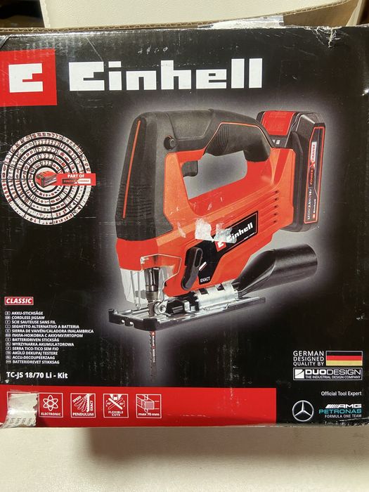 Акумуляторна лобзикова пила Einhell TC-JS 18/70 Li - Нова