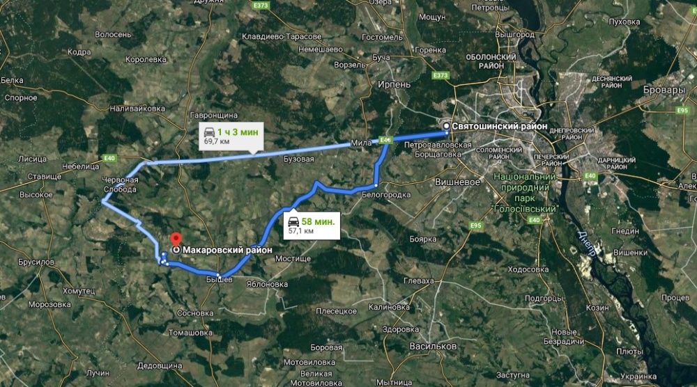 Участок под жилое сторительство 270 соток в Макаровском р-не. Грузьке