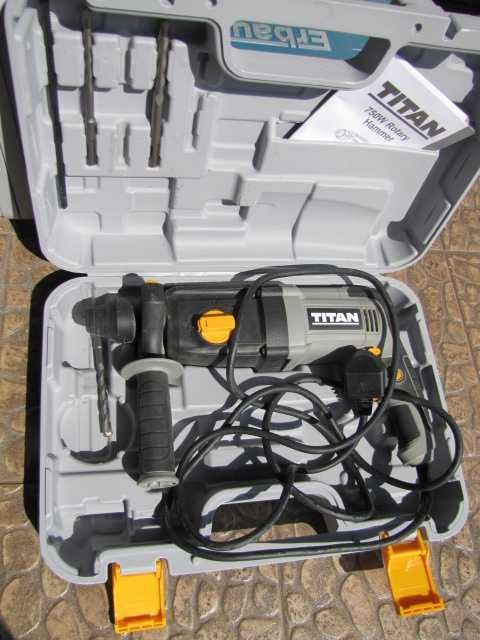 Titan TTB872SDS Elektryczna młotowiertarka wiertarka SDSPLUS