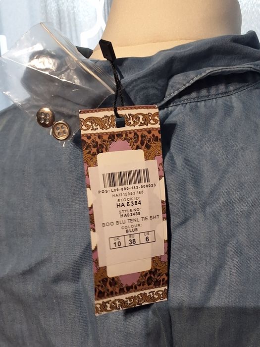 Jeansowa koszula, cienka na codzień