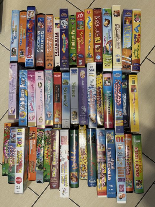 Zestaw Bajek VHS 46 kaset