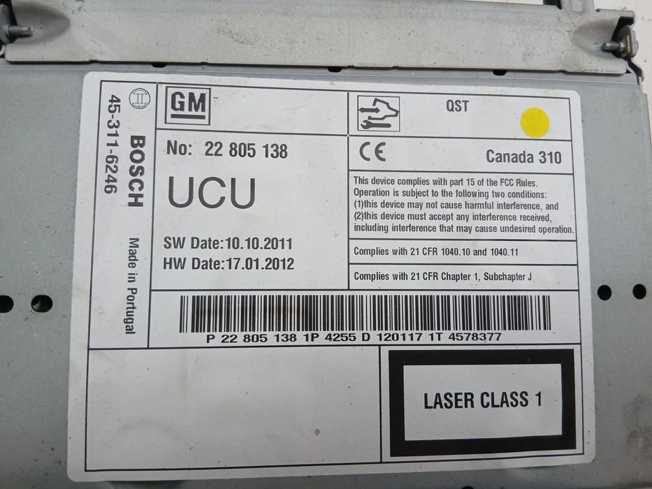 Modulo Sistema Navegação GPS OPEL Astra J