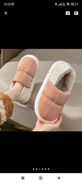 Hit chodaki buty papcie wodoodporne ocieplane kapcie wodoodporne r.