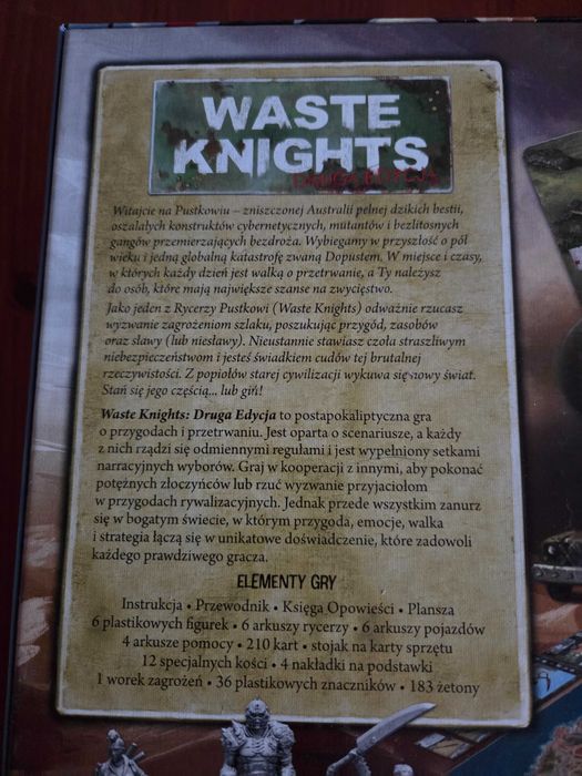 Gra planszowa Waste Knights Druga Edycja / PL / jak Mad Max i Fallout
