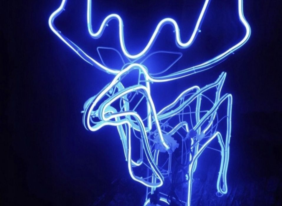 Renifer Neon ruchoma głowa