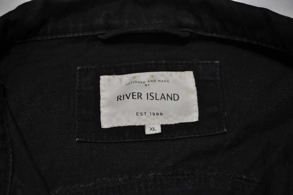 RIVER ISLAND XL męska kurtka bluza jeansowa denim katana i13v