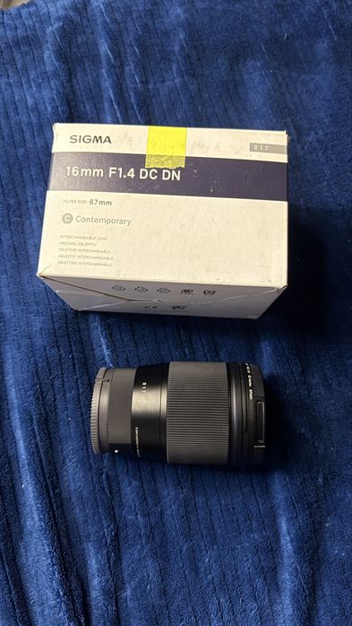 Обєктив sigma 16 mm f 1.4 Dc Dn