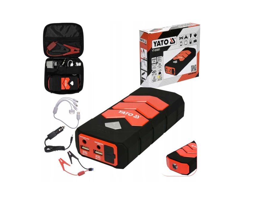 NOWE Urządzenie Rozruchowe z Powerbankiem Booster Jump Starter do Auta