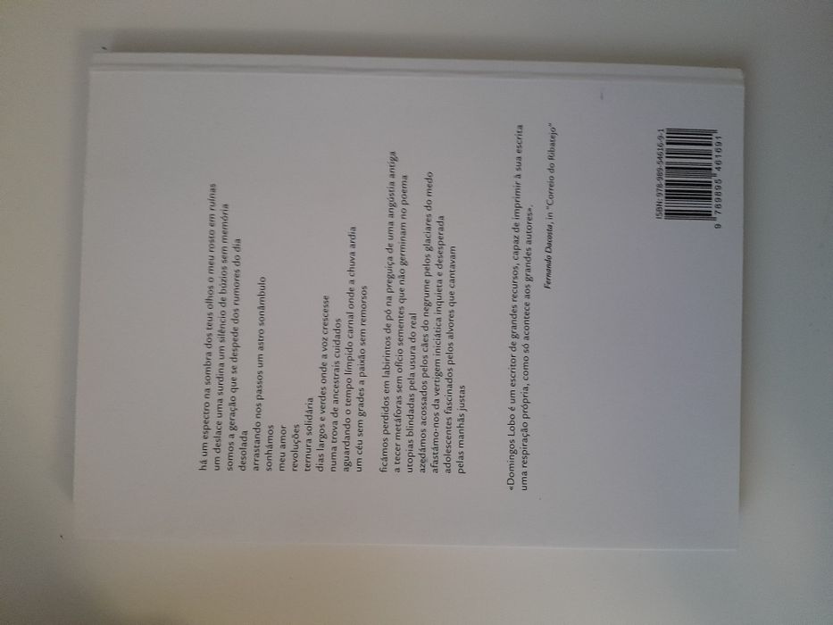 Livro" O rosto em ruínas "