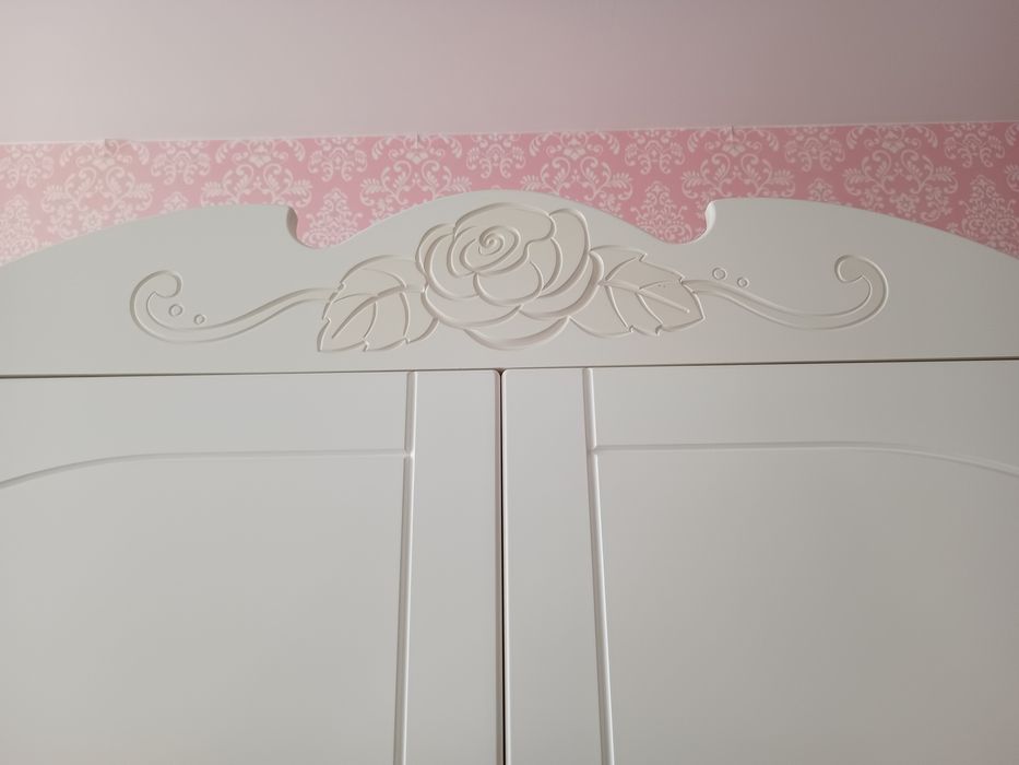Szafa biała Meblik Bianco Fiori dziewczęca