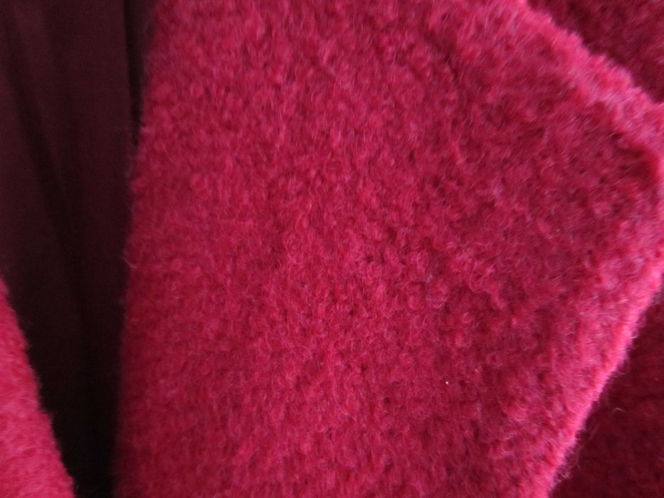 Czerwony płaszcz z wełną,rozm S (M, L) oversize zimowa kurtka Reserved