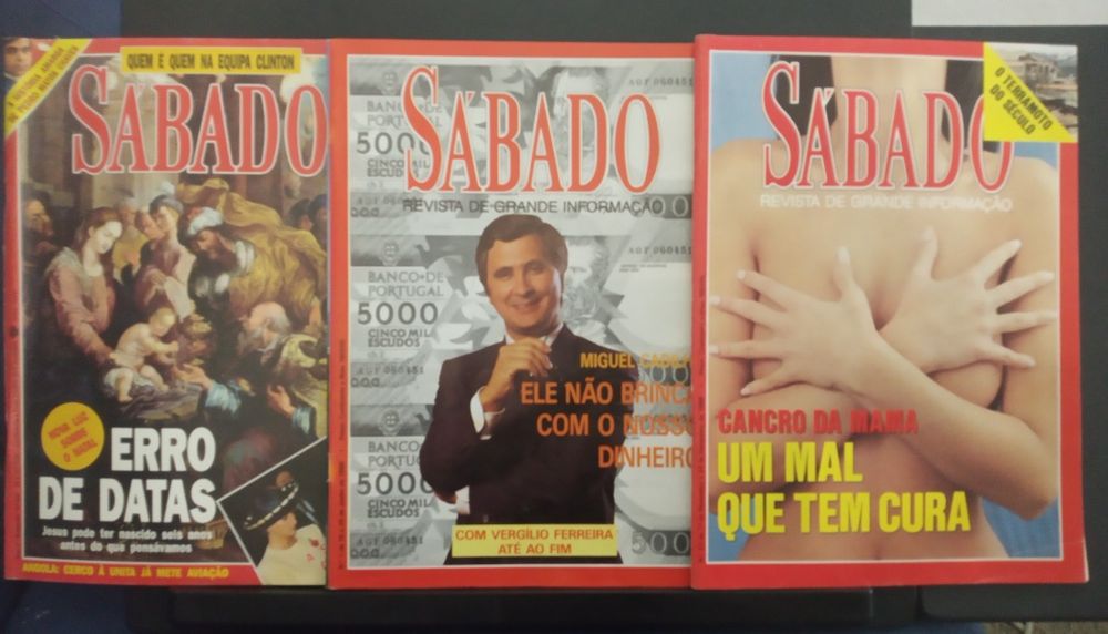 REVISTAS: Visão, Focus, Cristina e Sábado