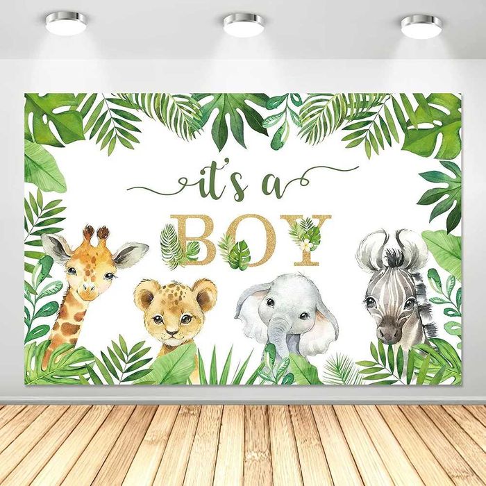 Decoração Baby Shower Menino - Animais Selvagens