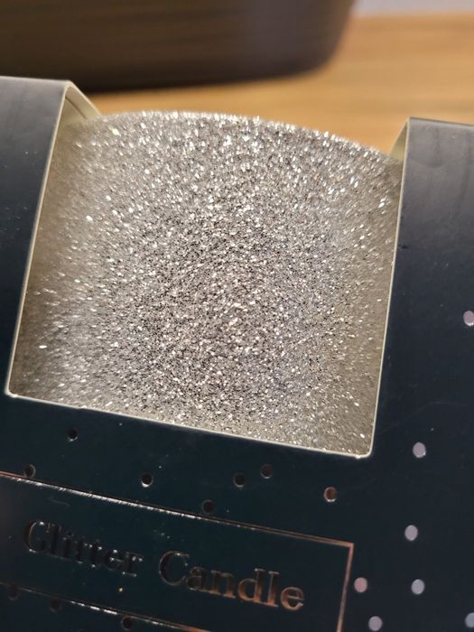 Zestaw świeczek, świeca brokatowa, dekoracja, prezent