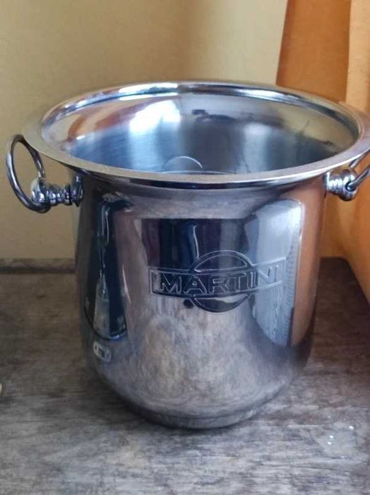 Wiadro wiaderko na lód Martini, stal, ice bucket, design