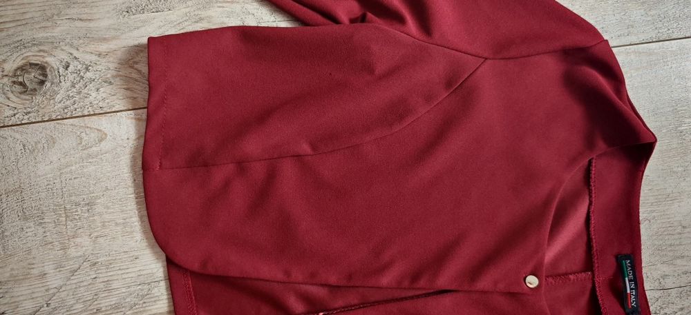 r.52 Bolerko damskie eleganckie w kolorze Burgundu