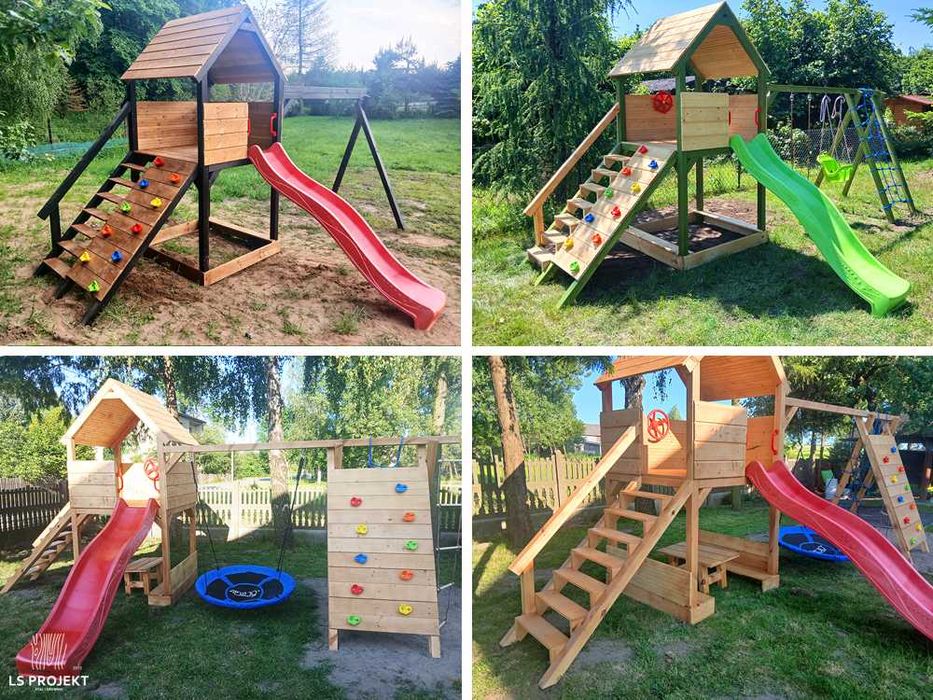 Plac zabaw domek dla dzieci huśtawki zjeżdżalnia wspinaczka‼️gwarancja