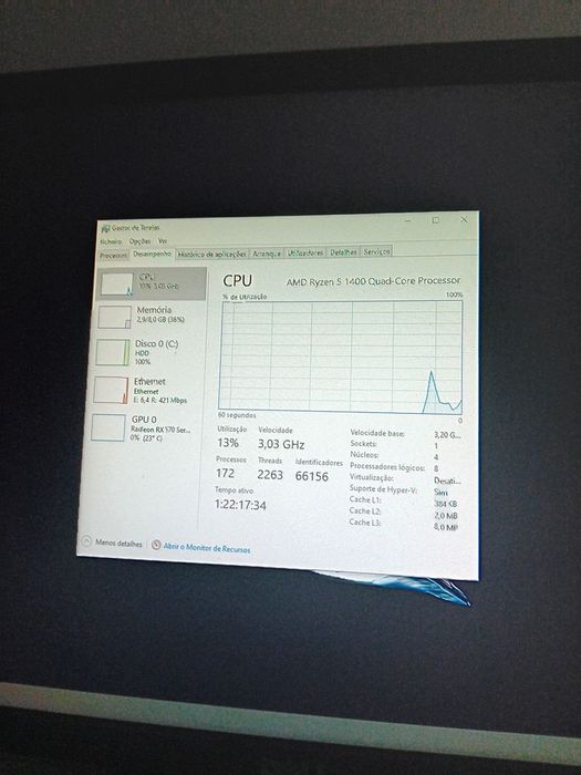 Pc torre com monitor 60hz