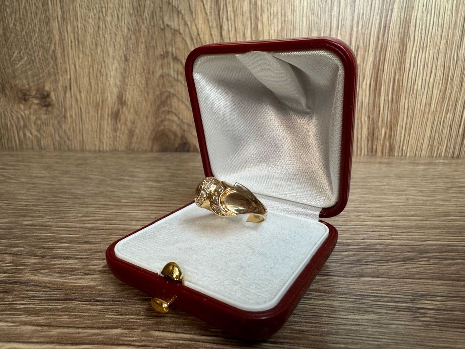 Wyrób Jubilerski Złoty Pierścionek Próba 585 Waga 4.55g Rozmiar 18