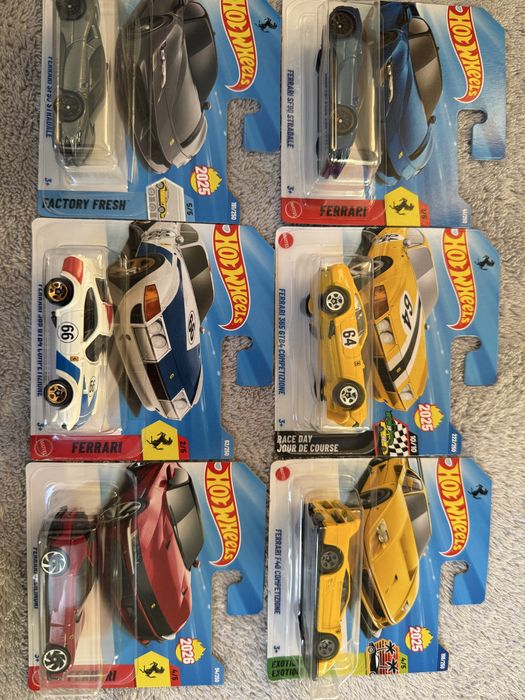 Hot Wheels Ferrari 6szt.