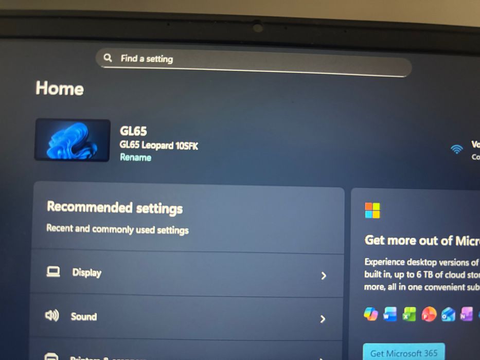 Laptop MSI GL65 - RTX 2070