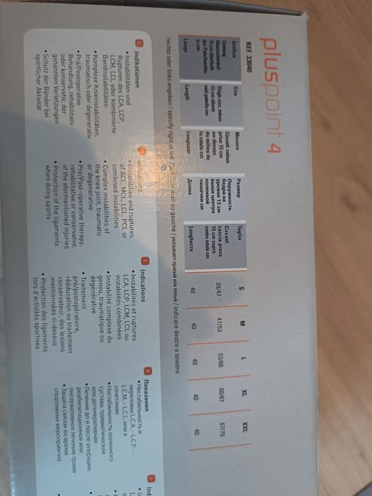 Orteza kolanowa PlusPoint rozm M