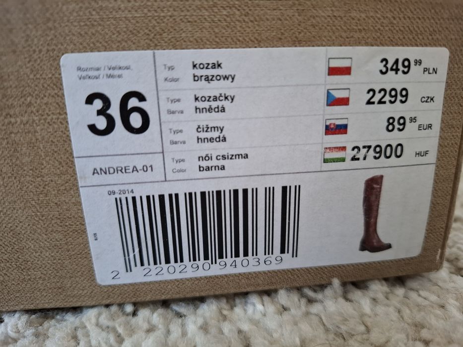 Lasocki kozaki oficerki rozm 36