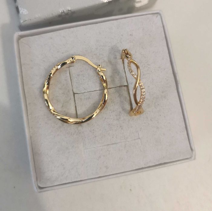 Srebrne kolczyki kółka