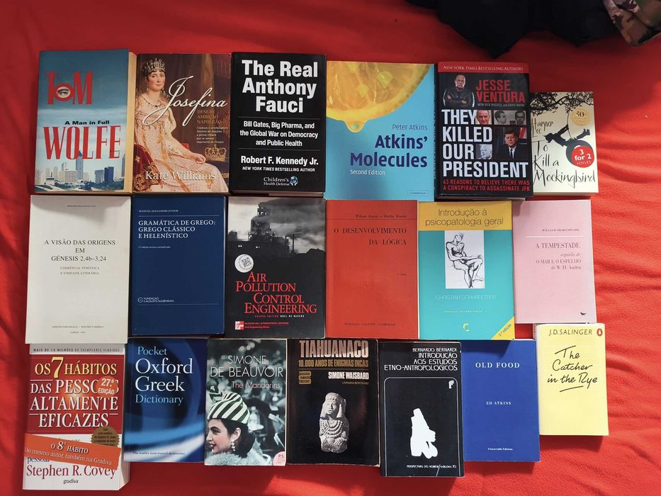 Livros diversos, filosofia, politica, sociologia, antropologia, ficção