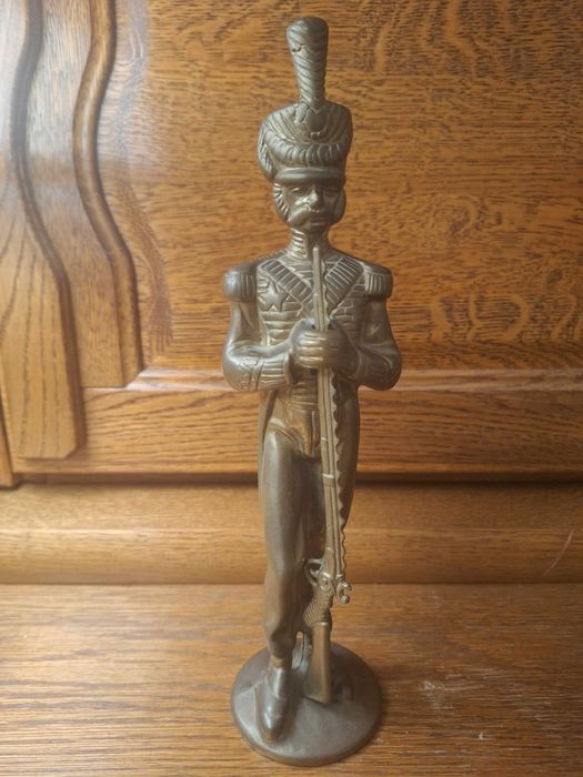 Grenadier Napoleoński figura z mosiądzu
