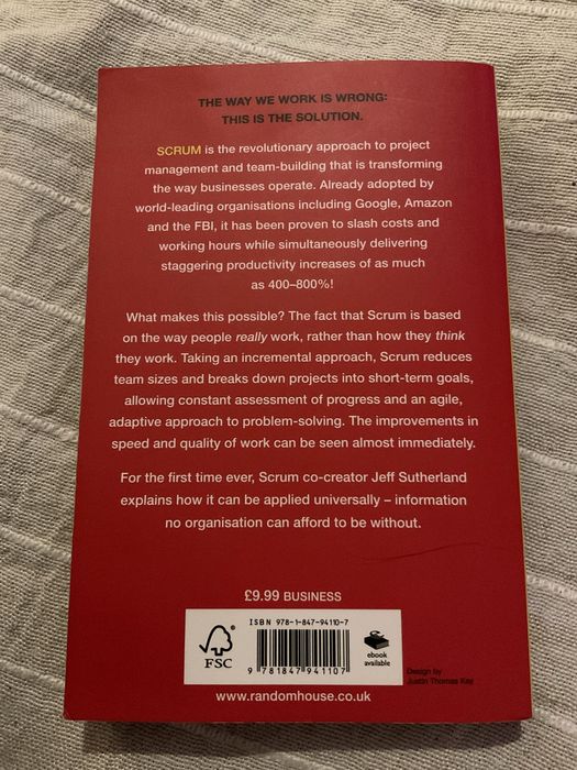 SCRUM. Jeff Sutherland  in English