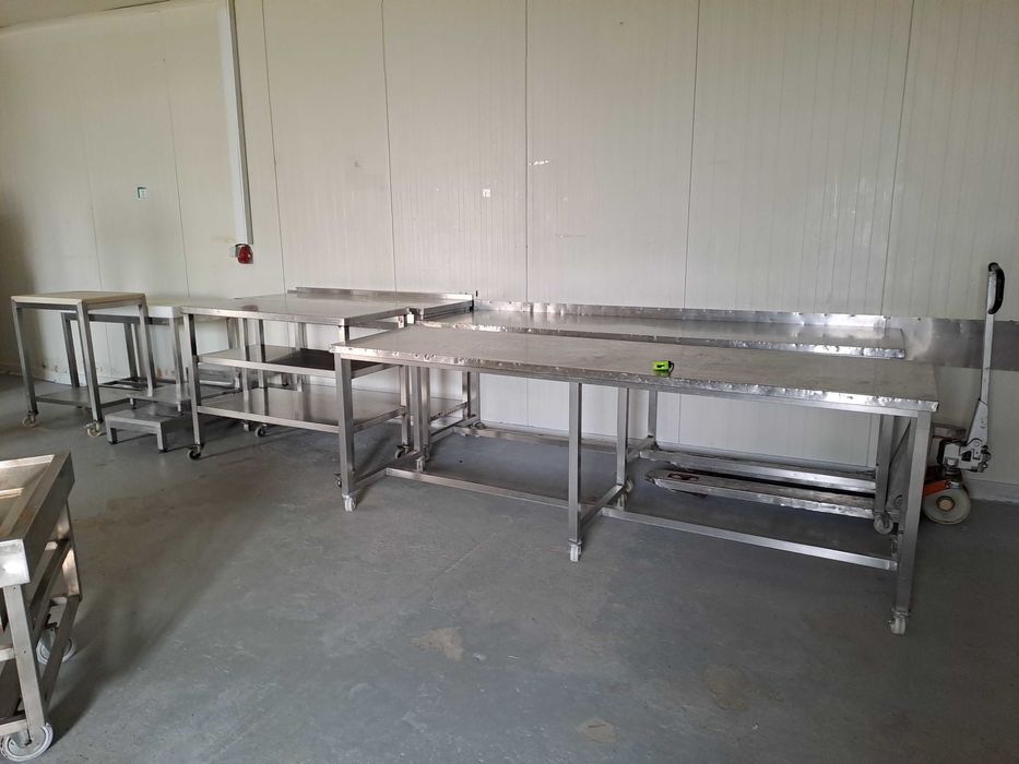 Mesa de trabalho em inox ( stock off)