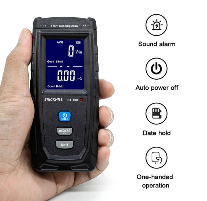 Вимірювач електромагнітного випромінювання Erickhill RT-100 Тестер EMF
