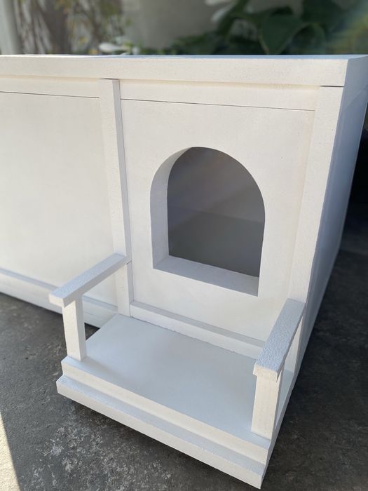 Вуличний будинок для тварин. Тепла будка для кота. Будка для собаки.