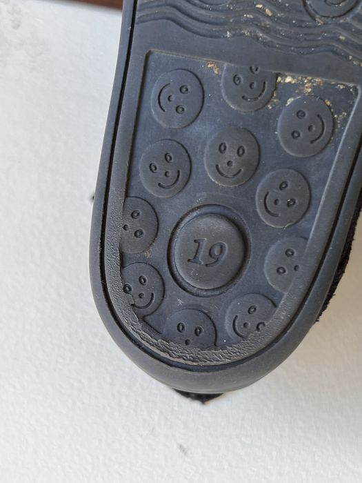 Sapatos de carneira azul num 19