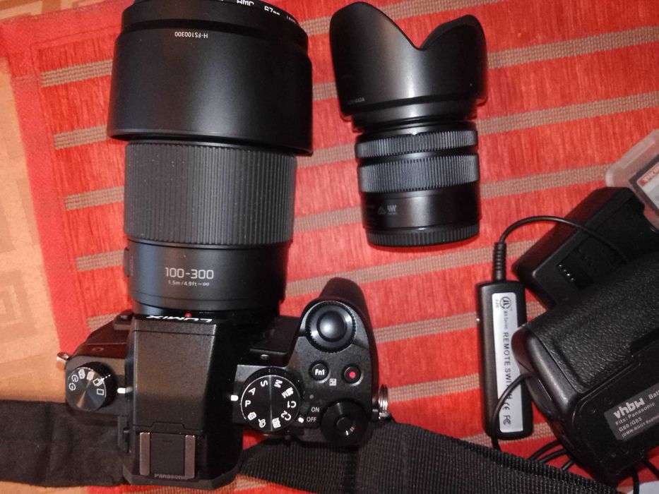 Lumix g80 +lumin100-300 dodatki + obiektyw 14