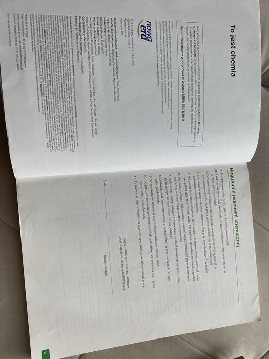 Karta pracy , To jest chemia 1 , zakres podstawowy