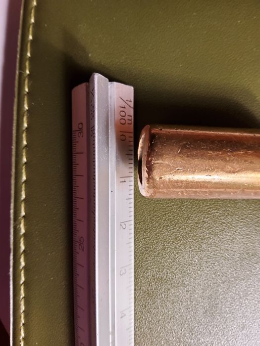 Klucz do zegara mosiężny.