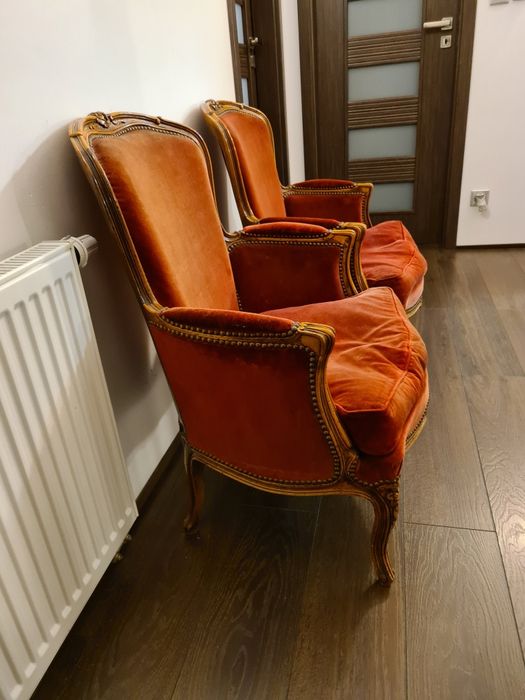 Stylowe antyczne fotele komplet stan bardzo dobry