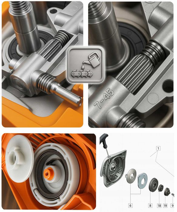 NOWA Piła spalinowa pilarka łańcuhowa 5.7km 58cm³ 2x łańc/prowad+OLEJ