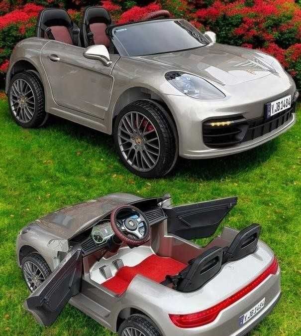 Супер цена! Двухместный электромобиль Porsche для детей детский