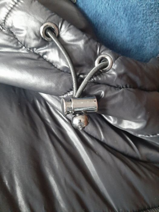 Kurtka damska zimowa dłuższa płaszcz pikowany