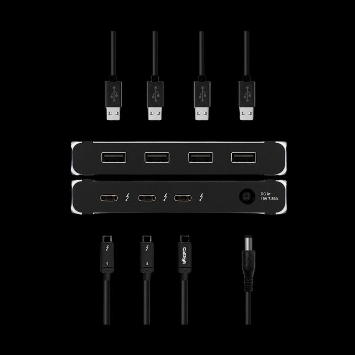 Caldigit Hub/Charger E4 - USB 3,2 Gen2 / Thunderbolt 4 (60W) /