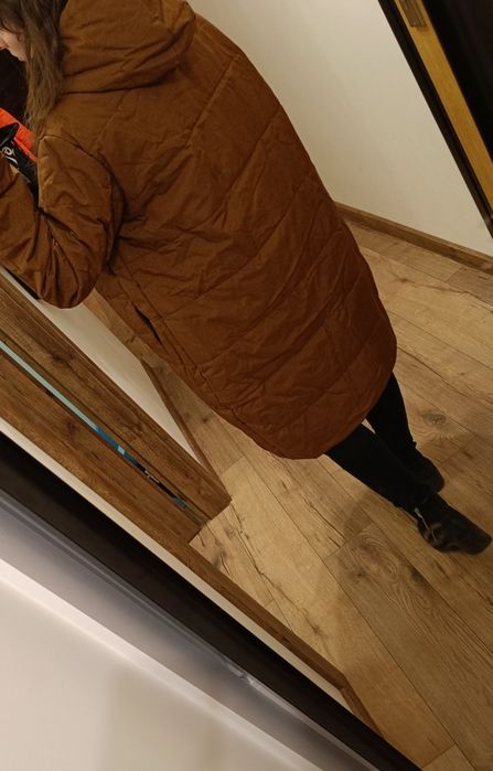 Kurtka pikowana 44 2XL brązowy